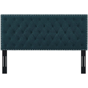 ModwayModway Helena Tufted King and California King Upholstered Linen Fabric Headboard MOD-5861 MOD-5861-AZU- BetterPatio.com