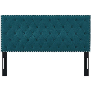 ModwayModway Helena Tufted King and California King Upholstered Linen Fabric Headboard MOD-5861 MOD-5861-TEA- BetterPatio.com