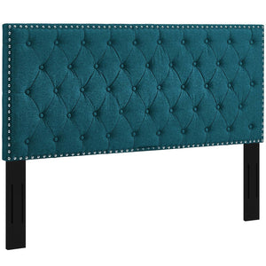 ModwayModway Helena Tufted King and California King Upholstered Linen Fabric Headboard MOD-5861 MOD-5861-TEA- BetterPatio.com