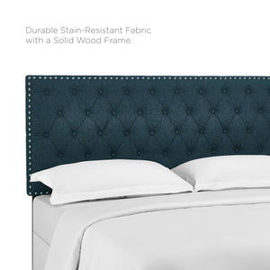 ModwayModway Helena Tufted Twin Upholstered Linen Fabric Headboard MOD-5858 MOD-5858-AZU- BetterPatio.com