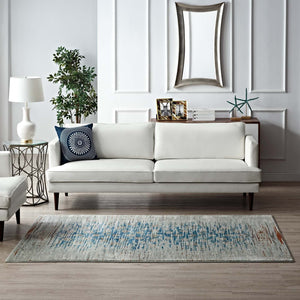 ModwayModway Hesper Distressed Contemporary Floral Lattice 5x8 Area Rug R-1110-58 R-1110A-58- BetterPatio.com