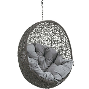 ModwayModway Hide Outdoor Patio Swing Chair Without Stand EEI-2654 EEI-2654-GRY-GRY- BetterPatio.com