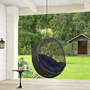 ModwayModway Hide Outdoor Patio Swing Chair Without Stand EEI-2654 EEI-2654-GRY-NAV- BetterPatio.com