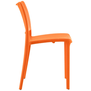 ModwayModway Hipster Dining Side Chair EEI-1703 EEI-1703-ORA- BetterPatio.com