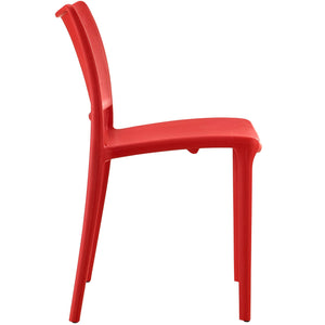 ModwayModway Hipster Dining Side Chair EEI-1703 EEI-1703-RED- BetterPatio.com