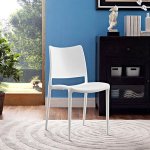 ModwayModway Hipster Dining Side Chair EEI-1703 EEI-1703-WHI- BetterPatio.com