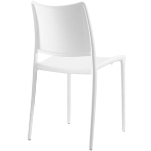 ModwayModway Hipster Dining Side Chair EEI-1703 EEI-1703-WHI- BetterPatio.com