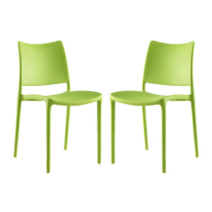 ModwayModway Hipster Dining Side Chair Set of 2 EEI-2424 EEI-2424-GRN-SET- BetterPatio.com