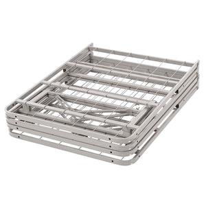 ModwayModway Horizon Full Stainless Steel Bed Frame MOD-5428 MOD-5428-GRY- BetterPatio.com