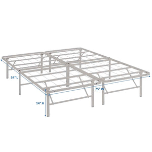 ModwayModway Horizon Full Stainless Steel Bed Frame MOD-5428 MOD-5428-GRY- BetterPatio.com