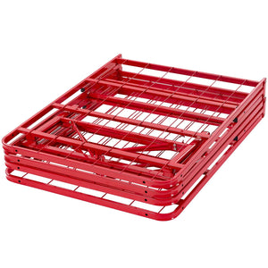 ModwayModway Horizon Full Stainless Steel Bed Frame MOD-5428 MOD-5428-RED- BetterPatio.com