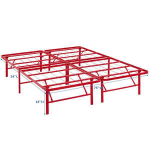 ModwayModway Horizon Full Stainless Steel Bed Frame MOD-5428 MOD-5428-RED- BetterPatio.com