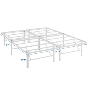 ModwayModway Horizon Full Stainless Steel Bed Frame MOD-5428 MOD-5428-WHI- BetterPatio.com