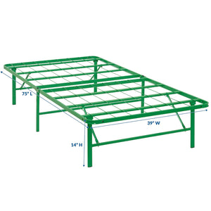 ModwayModway Horizon Twin Stainless Steel Bed Frame MOD-5427 MOD-5427-GRN- BetterPatio.com