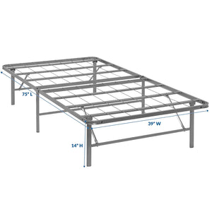 ModwayModway Horizon Twin Stainless Steel Bed Frame MOD-5427 MOD-5427-SLV- BetterPatio.com