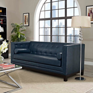 ModwayModway Imperial Bonded Leather Sofa EEI-1421 EEI-1421-BLU- BetterPatio.com