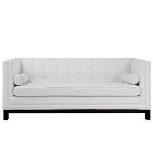 ModwayModway Imperial Bonded Leather Sofa EEI-1421 EEI-1421-WHI- BetterPatio.com