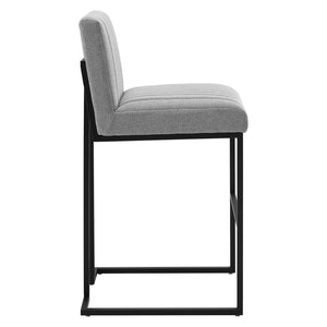 ModwayModway Indulge Channel Tufted Fabric Bar Stool EEI-4654 EEI-4654-LGR- BetterPatio.com