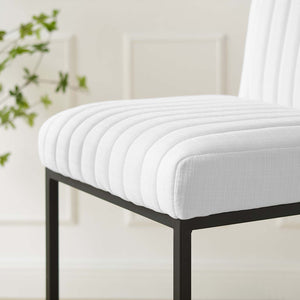 ModwayModway Indulge Channel Tufted Fabric Bar Stool EEI-4654 EEI-4654-WHI- BetterPatio.com