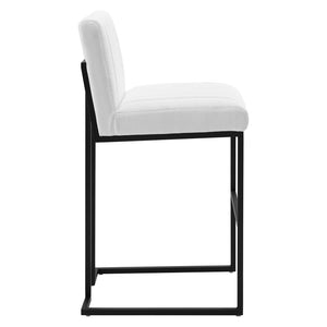 ModwayModway Indulge Channel Tufted Fabric Bar Stool EEI-4654 EEI-4654-WHI- BetterPatio.com