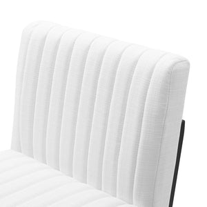 ModwayModway Indulge Channel Tufted Fabric Bar Stools EEI-5742 EEI-5742-WHI- BetterPatio.com