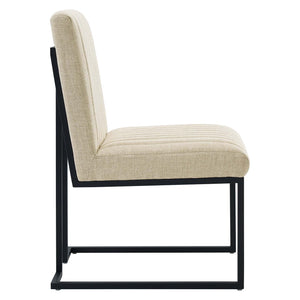 ModwayModway Indulge Channel Tufted Fabric Dining Chair EEI-4652 EEI-4652-BEI- BetterPatio.com
