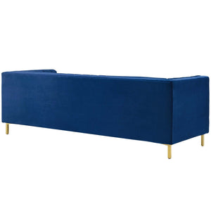 ModwayModway Ingenuity Channel Tufted Performance Velvet Sofa EEI-3454 EEI-3454-NAV- BetterPatio.com