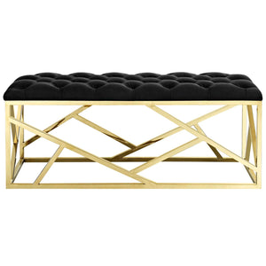 ModwayModway Intersperse Bench EEI-2847 EEI-2847-GLD-BLK- BetterPatio.com