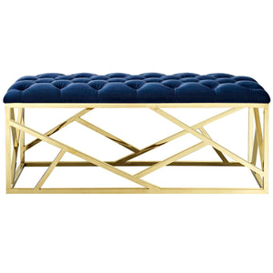 ModwayModway Intersperse Bench EEI-2847 EEI-2847-GLD-NAV- BetterPatio.com