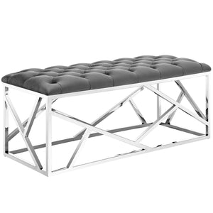 ModwayModway Intersperse Bench EEI-2867 EEI-2867-SLV-GRY- BetterPatio.com