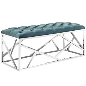 ModwayModway Intersperse Bench EEI-2867 EEI-2867-SLV-SEA- BetterPatio.com