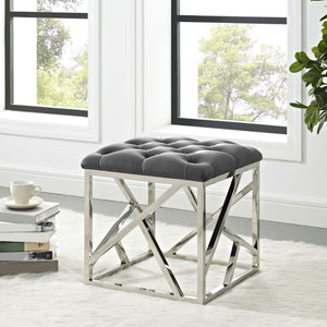 ModwayModway Intersperse Ottoman EEI-2866 EEI-2866-SLV-GRY- BetterPatio.com