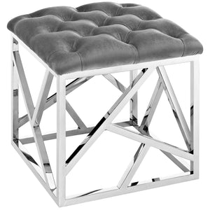 ModwayModway Intersperse Ottoman EEI-2866 EEI-2866-SLV-GRY- BetterPatio.com