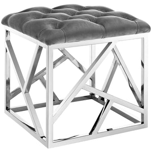 ModwayModway Intersperse Ottoman EEI-2866 EEI-2866-SLV-GRY- BetterPatio.com