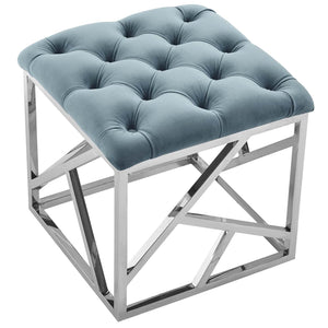 ModwayModway Intersperse Ottoman EEI-2866 EEI-2866-SLV-SEA- BetterPatio.com