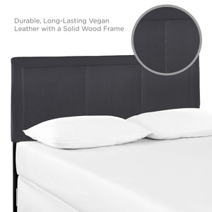 ModwayModway Isabella Queen Upholstered Vinyl Headboard MOD-5132 MOD-5132-BLK- BetterPatio.com