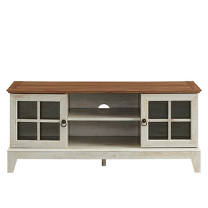 ModwayModway Isle 47 TV Stand EEI-2544 EEI-2544-WAL-WHI- BetterPatio.com