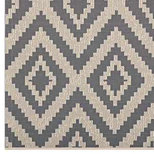 ModwayModway Jagged Geometric Diamond Trellis 8x10 Indoor and Outdoor Area Rug R-1135-810 R-1135A-810- BetterPatio.com
