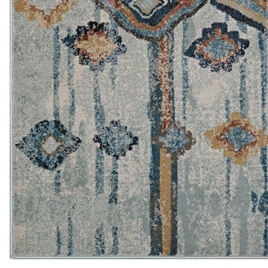 ModwayModway Jenica Distressed Moroccan Tribal Abstract Diamond 5x8 Area Rug R-1109-58 R-1109A-58- BetterPatio.com