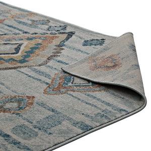 ModwayModway Jenica Distressed Moroccan Tribal Abstract Diamond 8x10 Area Rug R-1109-810 R-1109A-810- BetterPatio.com