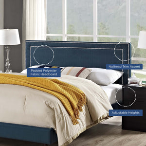 ModwayModway Jessamine King Upholstered Fabric Headboard MOD-5380 MOD-5380-AZU- BetterPatio.com