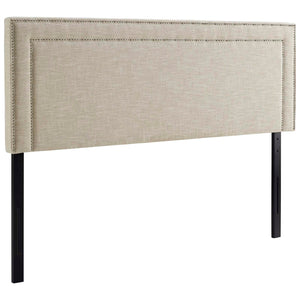 ModwayModway Jessamine King Upholstered Fabric Headboard MOD-5380 MOD-5380-BEI- BetterPatio.com