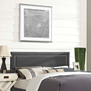 ModwayModway Jessamine King Upholstered Fabric Headboard MOD-5380 MOD-5380-GRY- BetterPatio.com