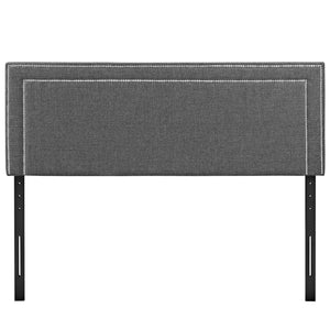 ModwayModway Jessamine King Upholstered Fabric Headboard MOD-5380 MOD-5380-GRY- BetterPatio.com