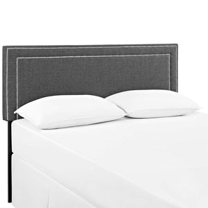 ModwayModway Jessamine King Upholstered Fabric Headboard MOD-5380 MOD-5380-GRY- BetterPatio.com