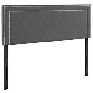 ModwayModway Jessamine King Upholstered Fabric Headboard MOD-5380 MOD-5380-GRY- BetterPatio.com