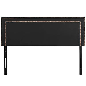 ModwayModway Jessamine King Upholstered Vinyl Headboard MOD-5379 MOD-5379-BLK- BetterPatio.com