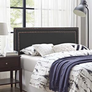 ModwayModway Jessamine King Upholstered Vinyl Headboard MOD-5379 MOD-5379-BLK- BetterPatio.com