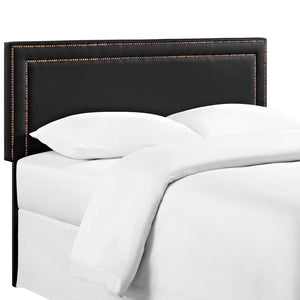 ModwayModway Jessamine King Upholstered Vinyl Headboard MOD-5379 MOD-5379-BLK- BetterPatio.com