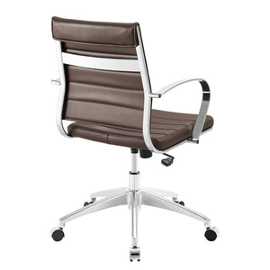 ModwayModway Jive Mid Back Office Chair EEI-4136 EEI-4136-BRN- BetterPatio.com